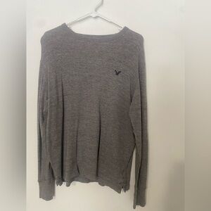 American Eagle Outfitters Vintage Fit Gray Top Cotton Men’s L Comfy Casual Cozy